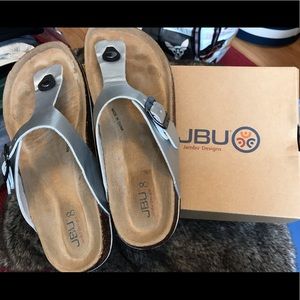 JBU silver sandals